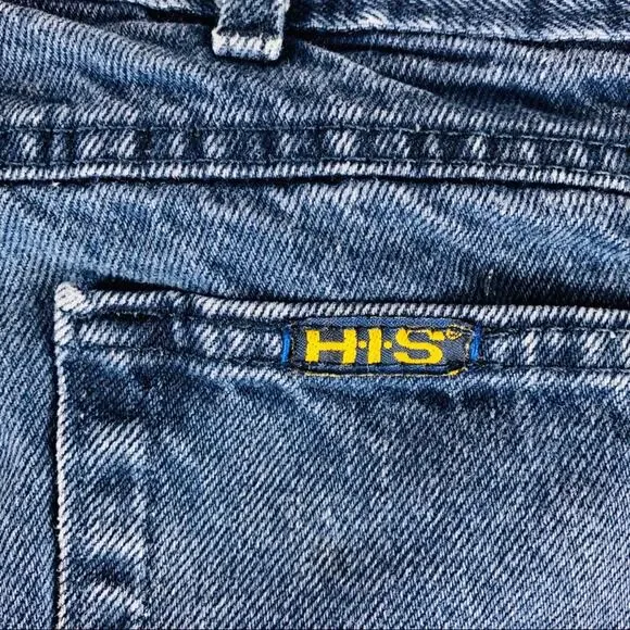 Vintage High Waist Mom Jeans Dark Wash 32" Waist - Picture 5 of 8